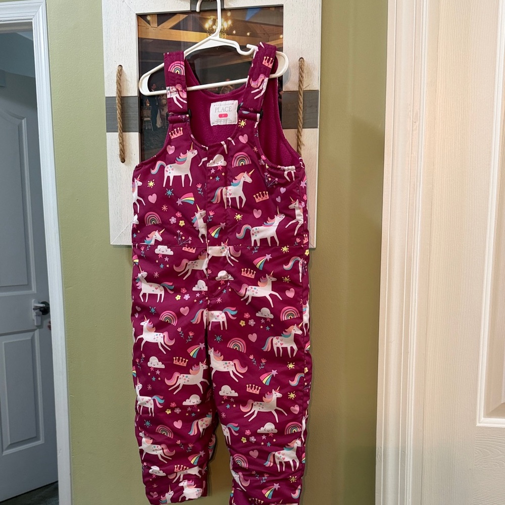 The Children's Place Fuchsia Pink snowsuit- 3T